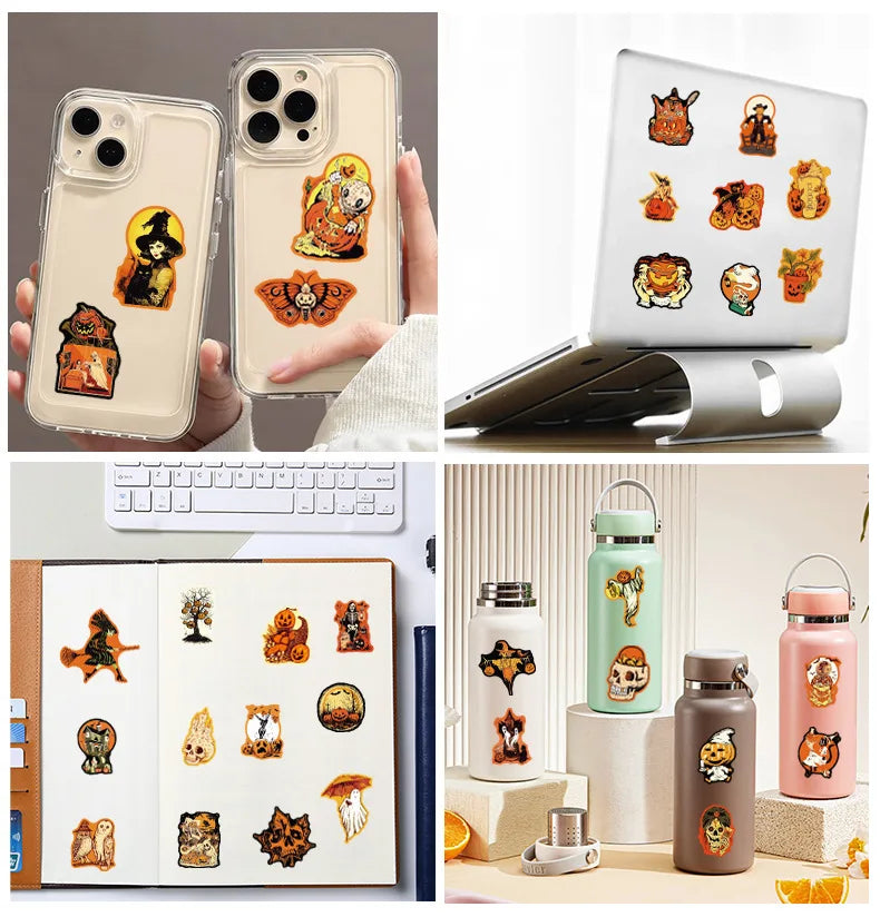 50Pcs Retro Halloween Stickers